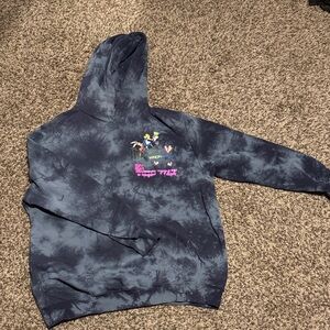 H&M Navy Tie-Dye Hoodie with Graphic